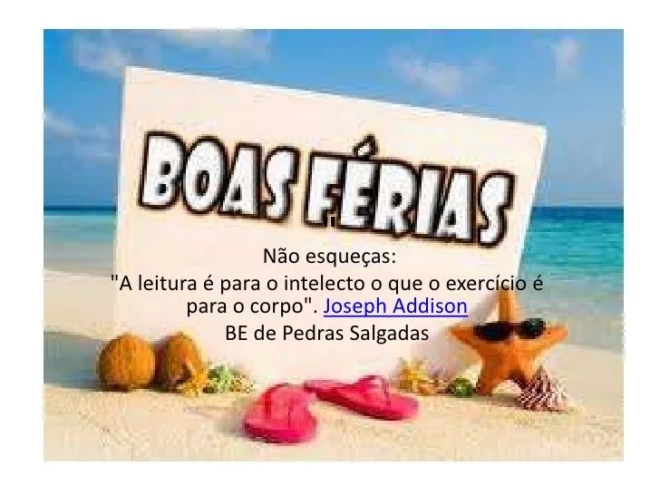 Boas férias