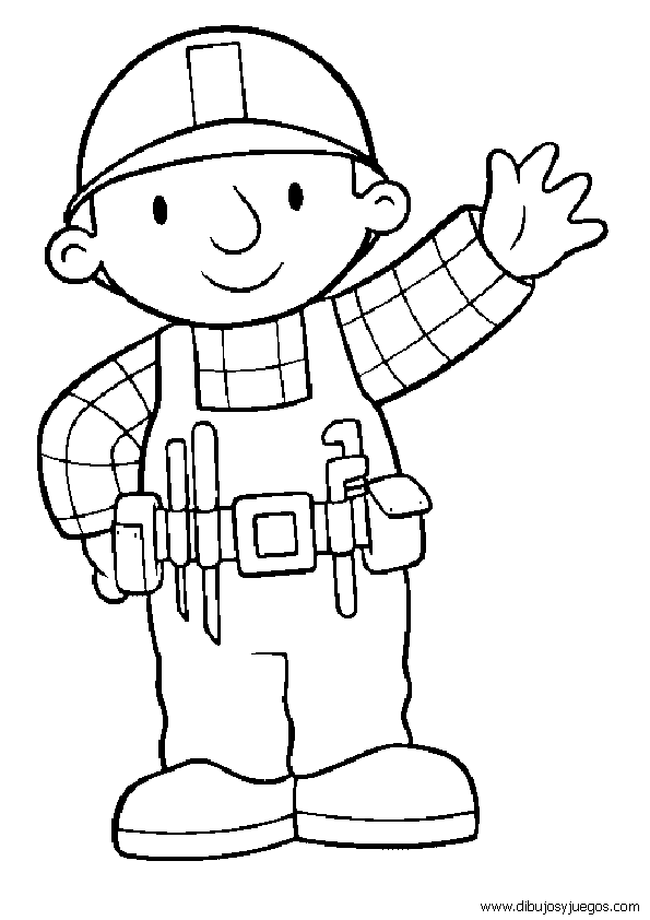 bob-el-constructor-001 | Dibujos y juegos, para pintar y colorear