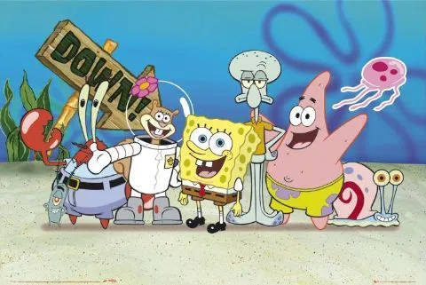 los personajes principales de bob esponja