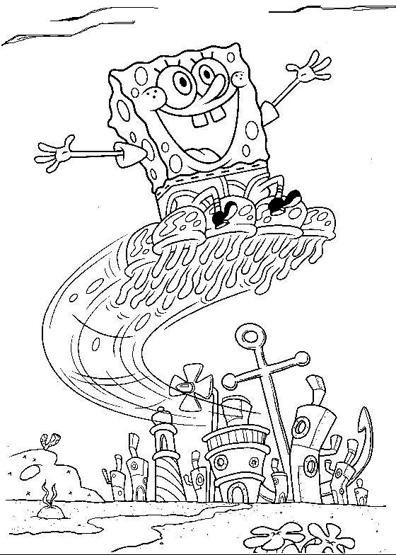 Bob Esponja para colorear – Club Peque Club Peque