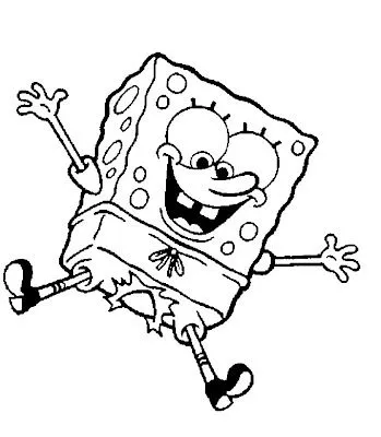 Bob esponja para colorear ~ 4 Dibujo