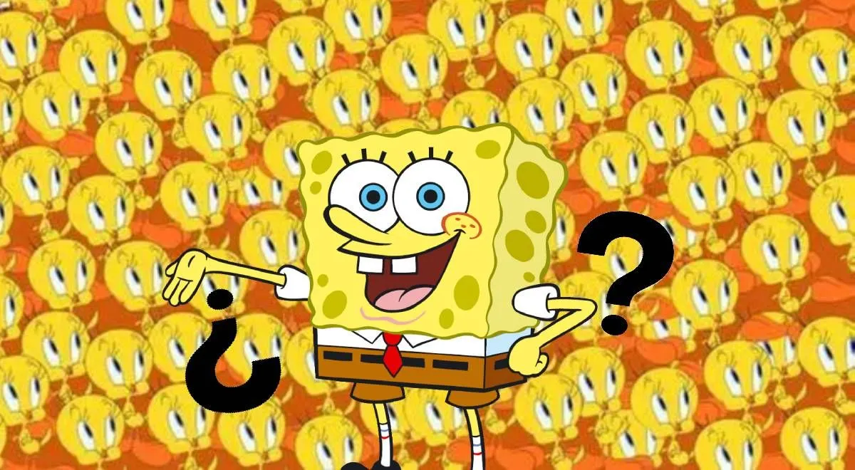 Dónde está Bob Esponja? Encuéntralo entre los Piolín en solo 5 segundos Dónde está Bob Esponja? Encuéntralo entre los Piolín en solo 5 segundos