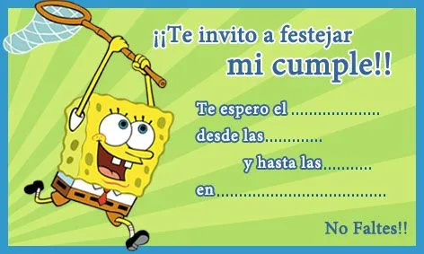 Tarjetas e Invitaciones de cumpleaños para Imprimir - Fiestas ...