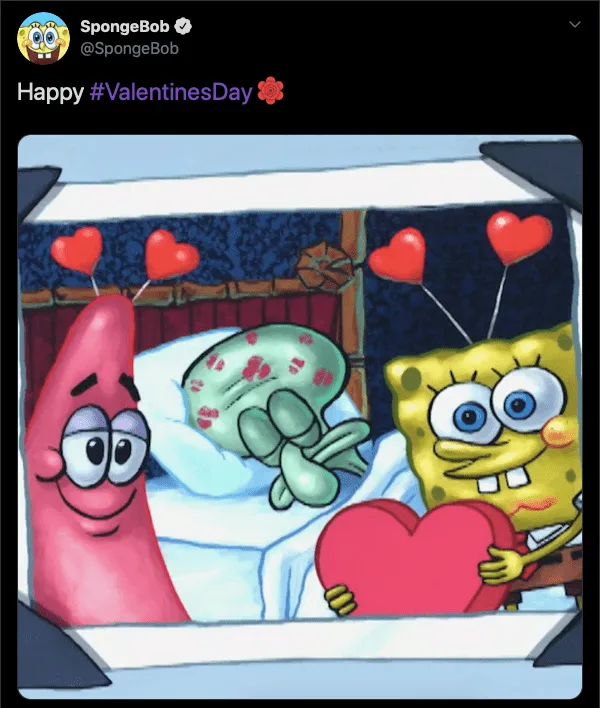 Bob Esponja llena de besos a Calamardo por San Valentín - Homosensual Bob Esponja llena de besos a Calamardo por San Valentín - Homosensual