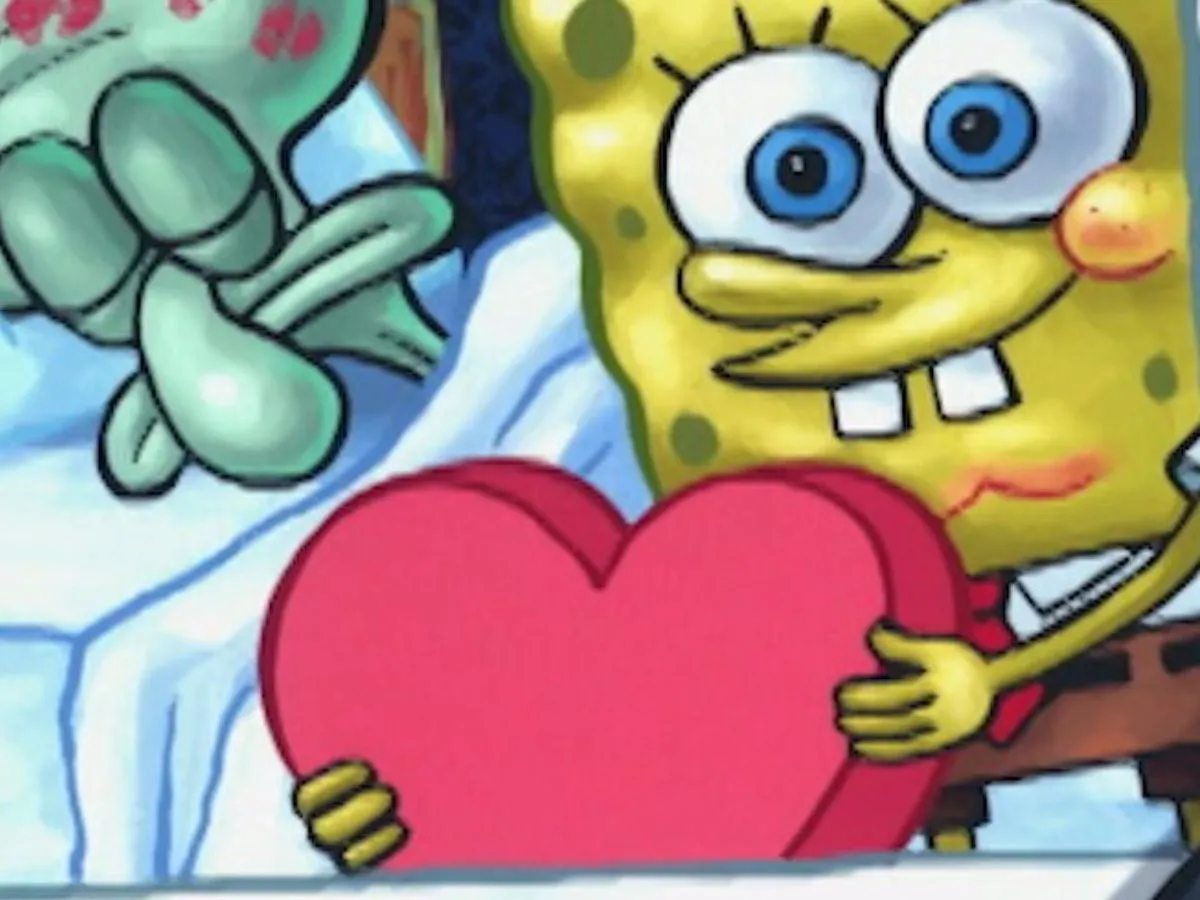Bob Esponja llena de besos a Calamardo por San Valentín - Homosensual Bob Esponja llena de besos a Calamardo por San Valentín - Homosensual