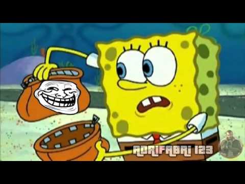 bob esponja es victima de trollface :O - YouTube