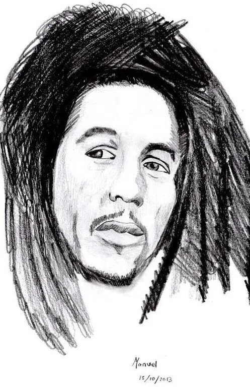 Bob Marley lapiz Manuel Jurado Valderas - Artelista.com Bob Marley lapiz Manuel Jurado Valderas - Artelista.com