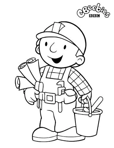 Pinto Dibujos: Bob el constructor para colorear Pinto Dibujos: Bob el constructor para colorear