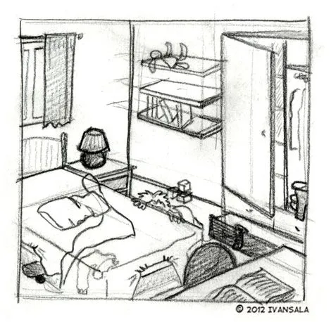 Dibujo de una habitación - Imagui