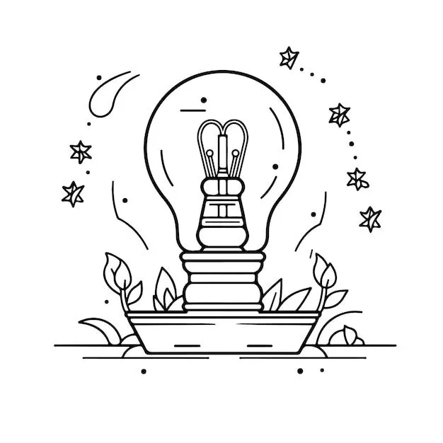 Boceto dibujado a mano arte de una sola línea para colorear dibujo de línea de página aislado sobre fondo blanco | Vector Premium Boceto dibujado a mano arte de una sola línea para colorear dibujo de línea de página aislado sobre fondo blanco | Vector Premium