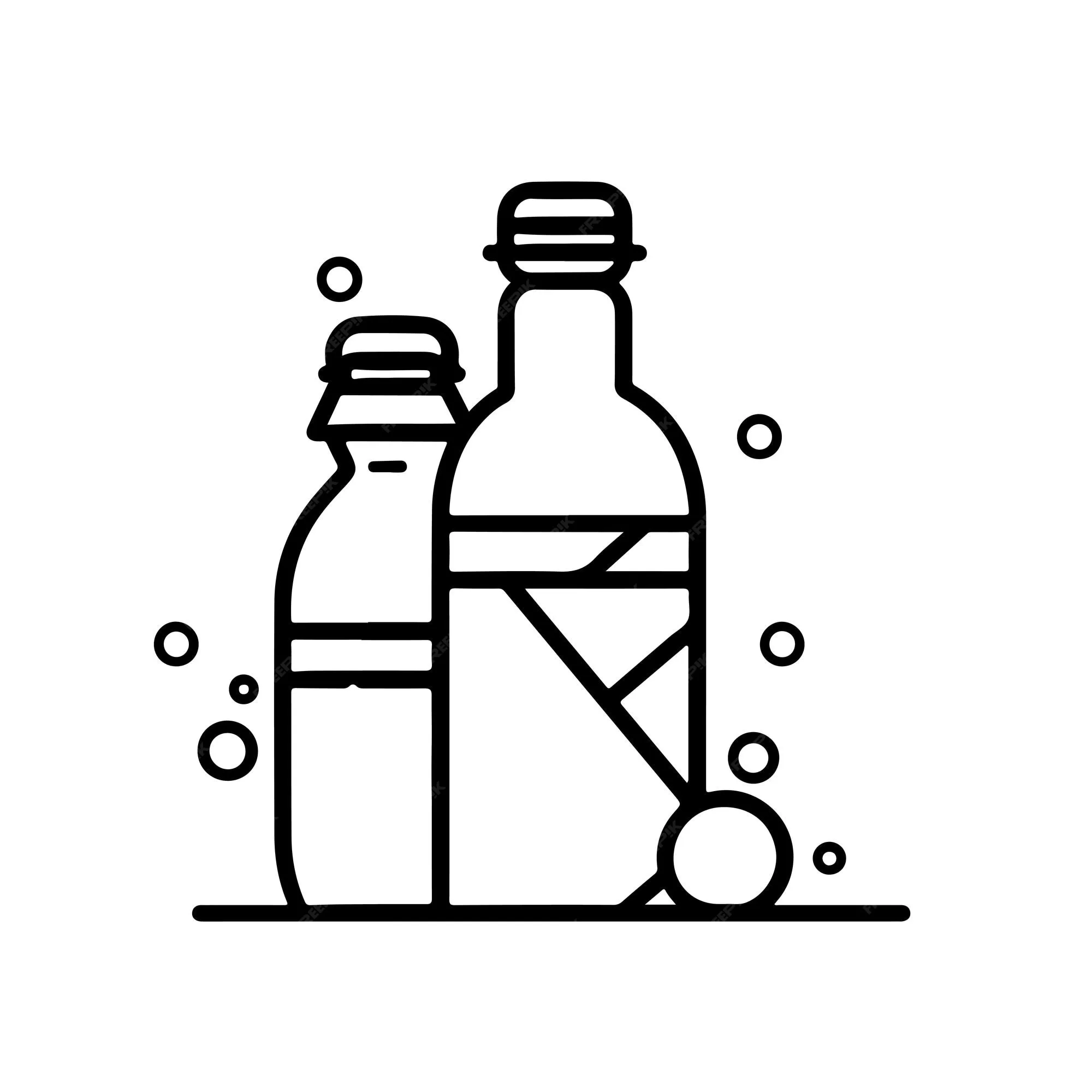 Boceto dibujado a mano arte de una sola línea página para colorear dibujo lineal botella de leche día | Vector Premium Boceto dibujado a mano arte de una sola línea página para colorear dibujo lineal botella de leche día | Vector Premium