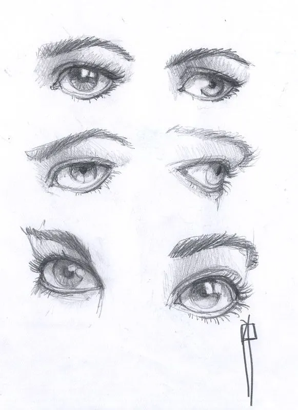boceto dibujo ojos - a photo on Flickriver