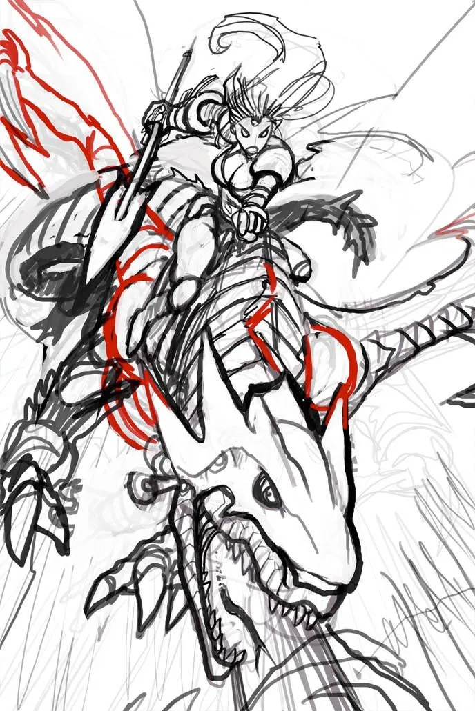 boceto de dragon y jinete by el-grimlock on DeviantArt boceto de dragon y jinete by el-grimlock on DeviantArt