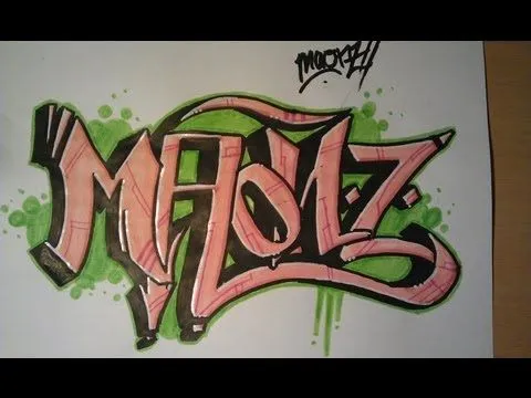 Boceto de Graffiti en Papel - Maonz - YouTube Boceto de Graffiti en Papel - Maonz - YouTube