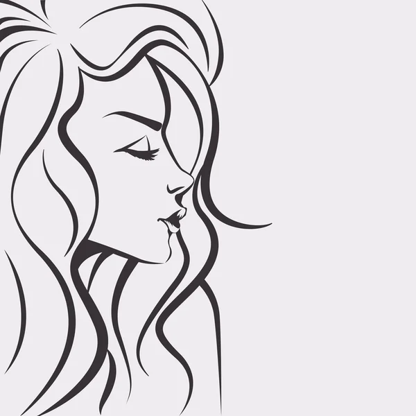 Boceto de mujer — Vector stock © marimar8989 #8848015