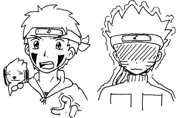Boceto Naruto y Kiba by Hinata-Uzumaki on DeviantArt Boceto Naruto y Kiba by Hinata-Uzumaki on DeviantArt