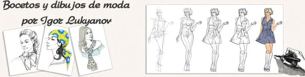 Dibujos de Figurines de Moda Realistos