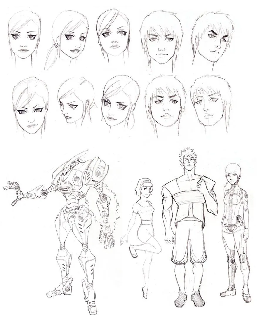 bocetos manga 001 by bdr2e37 on DeviantArt