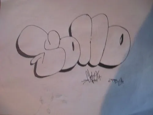 Bocetos de graffitis faciles - Imagui