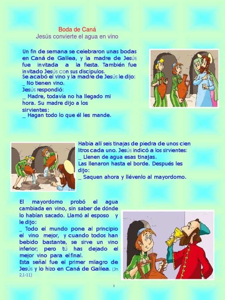 Boda de Cana, Orimer Milagro de Jesus | PDF | María, madre de Jesús | Vino Boda de Cana, Orimer Milagro de Jesus | PDF | María, madre de Jesús | Vino