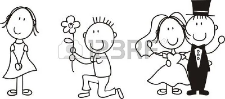 conjunto de dibujos animados de pareja aislada, ideal para la ... conjunto de dibujos animados de pareja aislada, ideal para la ...