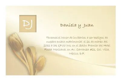 Boda Gratis - Invitaciones de Boda Gratis: Invitación de boda modelo ...
