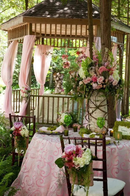 Boda en el jardín: