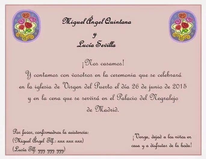 Quién Dijo Boda?: Cómo Decir que No Queréis Niños en la Boda Quién Dijo Boda?: Cómo Decir que No Queréis Niños en la Boda
