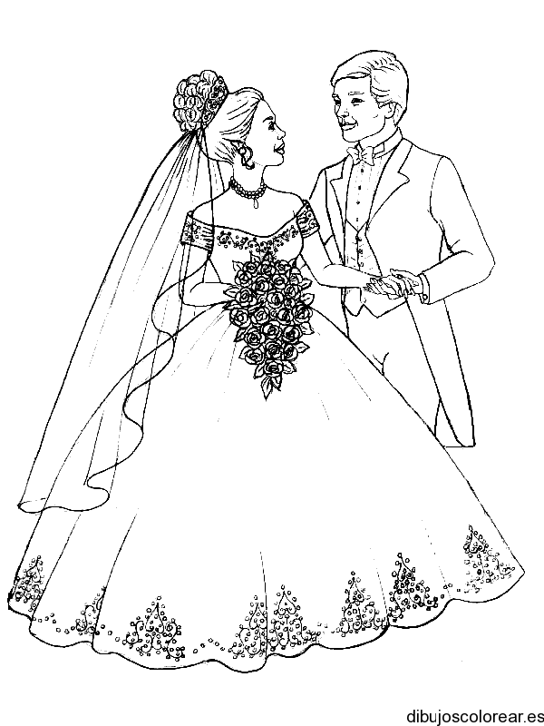Bodas | Dibujos para Colorear
