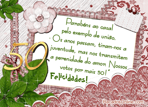 Parabéns ao casal pelo exemplo de união. Os anos passam, tiram-nos ... Parabéns ao casal pelo exemplo de união. Os anos passam, tiram-nos ...