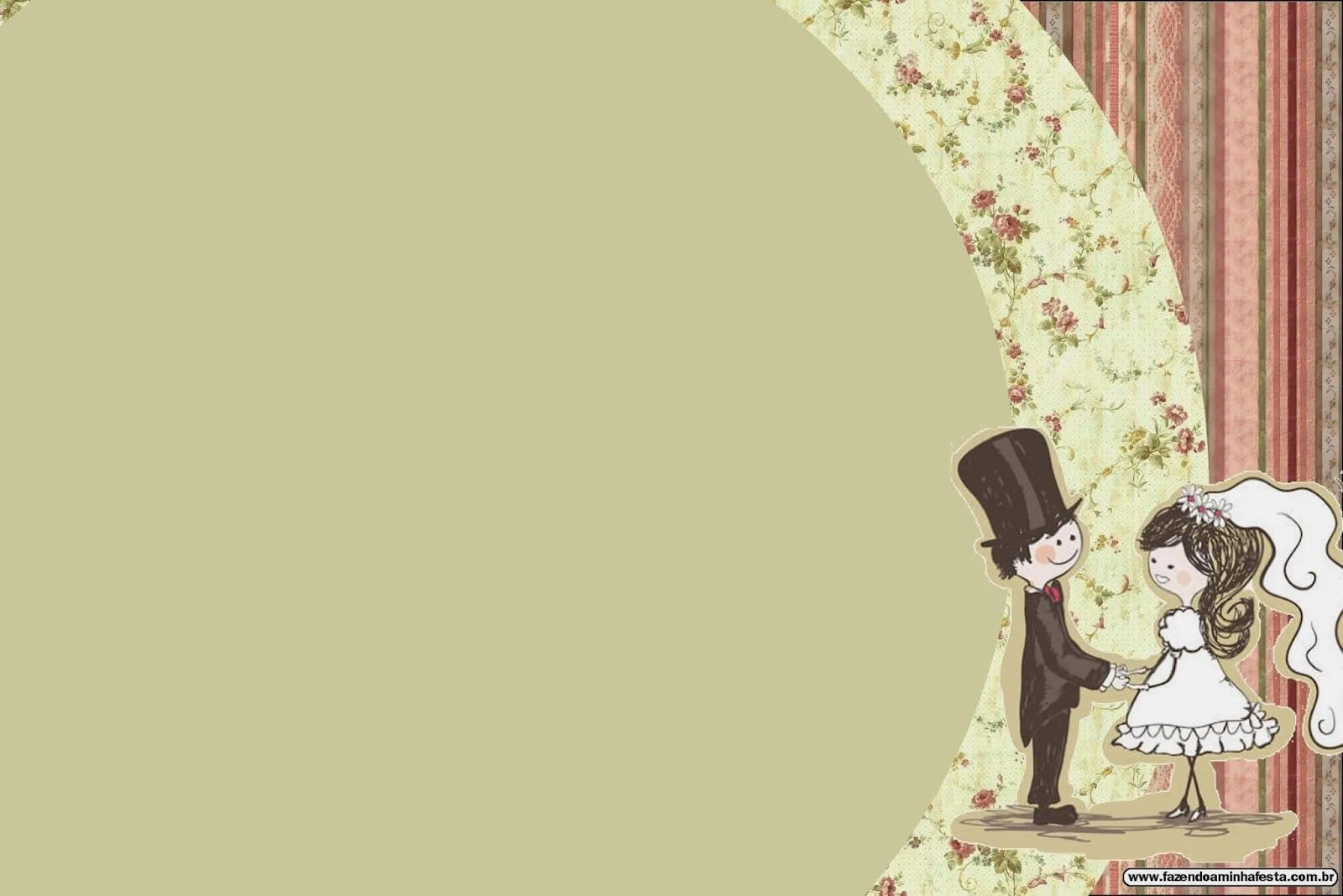 Bodas: Pareja con fondo provenzal. Tarjetas o Invitaciones para ...