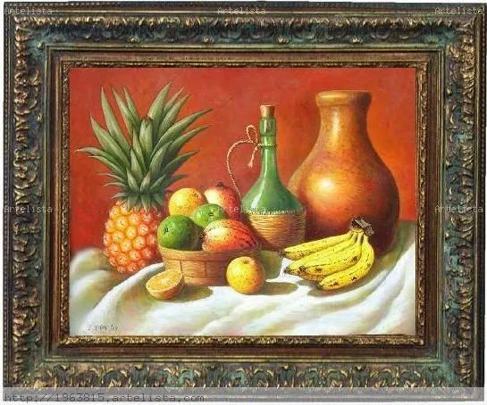 bodegon , de frutas dominicanas y tinaja de barro EUSEBIO VIDAL ...
