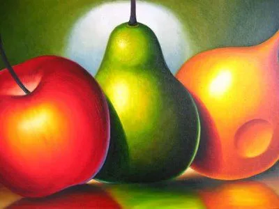 Dibujo de un bodegon de frutas - Imagui