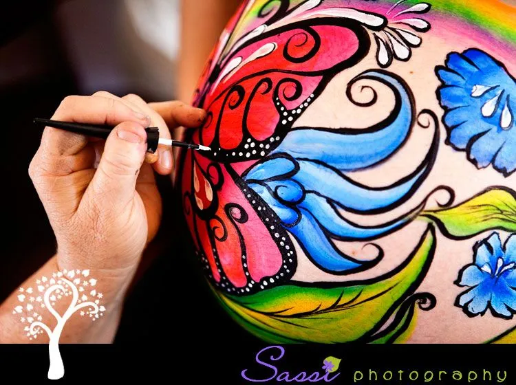 Body Painting en la panza de las embarazadas - LaCelebracion.com