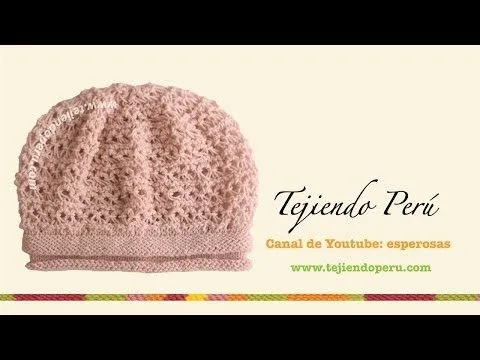 Boina floja o caída en punto peruano tejida en dos agujas (Parte 1 ... Boina floja o caída en punto peruano tejida en dos agujas (Parte 1 ...