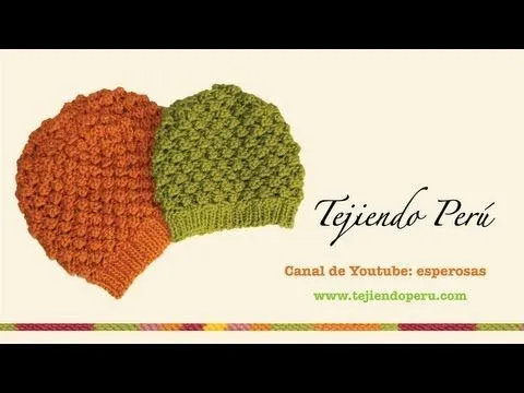 Boina floja o caída (Slouchy knit beret) - Tejiendo Perú... Boina floja o caída (Slouchy knit beret) - Tejiendo Perú...