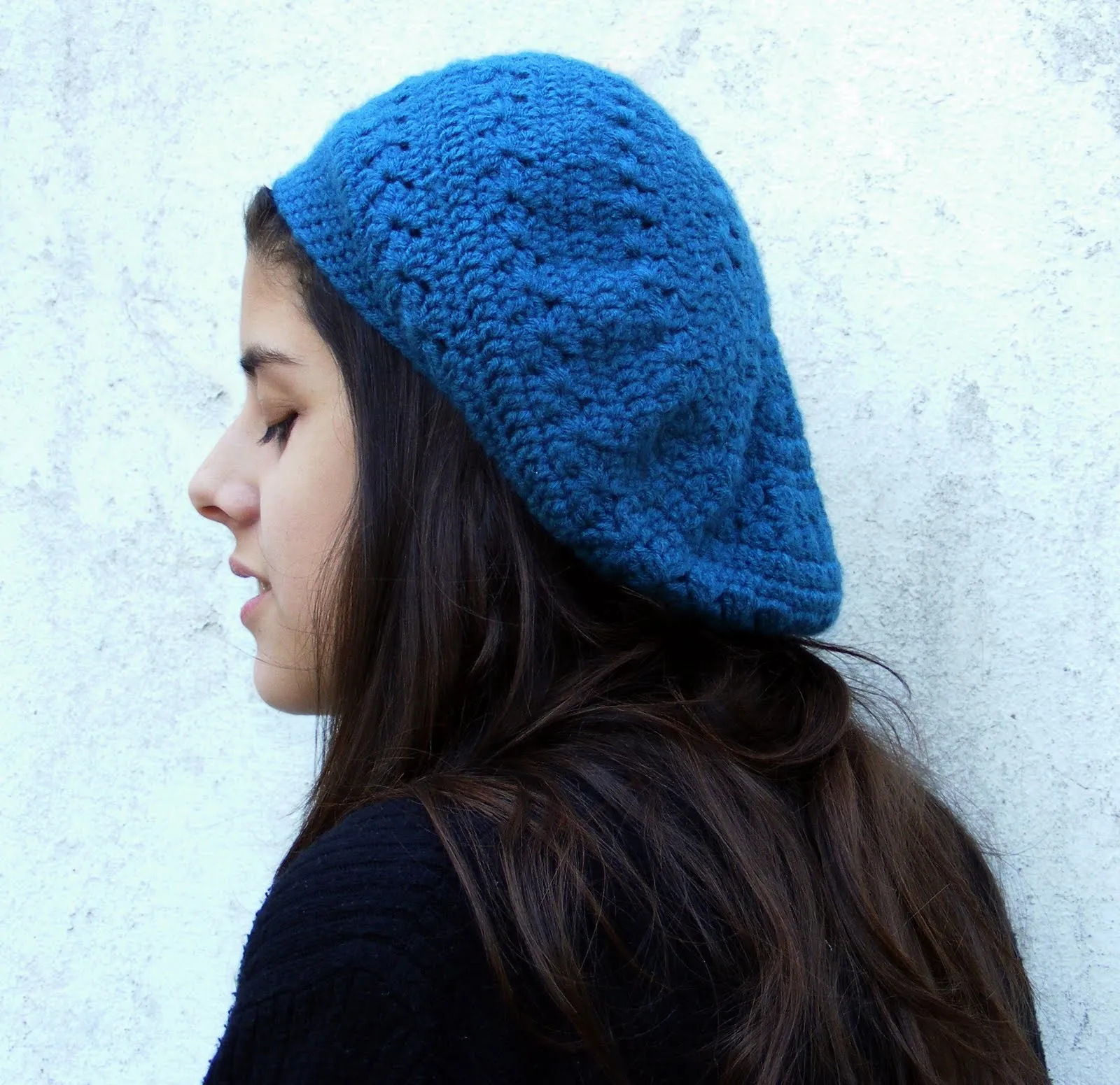 Boina hecha en crochet con cashmilon finito (marca????) color ... Boina hecha en crochet con cashmilon finito (marca????) color ...