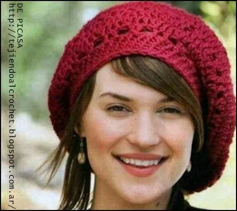 Boinas tejidos a crochet para mujer - Imagui Boinas tejidos a crochet para mujer - Imagui