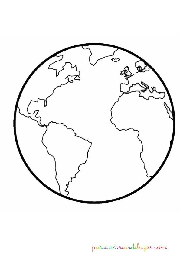 Bola del mundo para colorear | Colorear dibujos Bola del mundo para colorear | Colorear dibujos