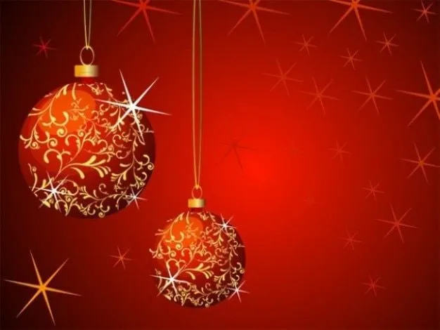 Bola de Navidad con vector floral de fondo rojo | Descargar ... Bola de Navidad con vector floral de fondo rojo | Descargar ...