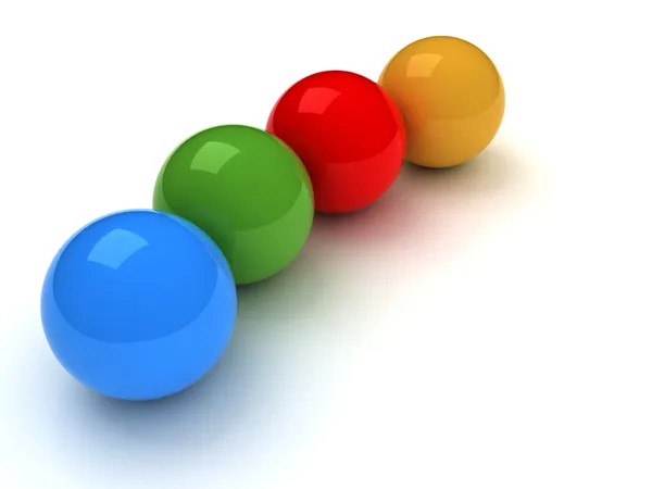 Bolas de colores 3D — Foto stock © drizzuti #6745753