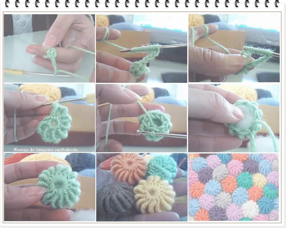 Como hacer Bolas Espirales de Crochet - enrHedando Como hacer Bolas Espirales de Crochet - enrHedando