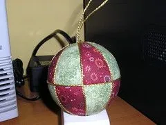 Bolas de Navidad patchwork sin aguja - Imagui Bolas de Navidad patchwork sin aguja - Imagui