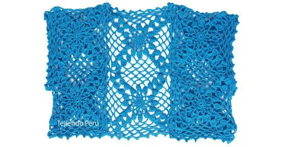 Bolero con 10 grannys a crochet - Tejiendo Perú Bolero con 10 grannys a crochet - Tejiendo Perú