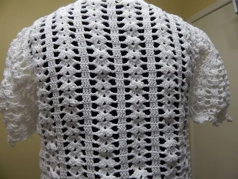 Bolero Blanco Crochet parte 3 de 3 - YouTube