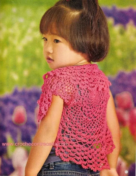 bolero crochet para niñas on Pinterest | Boleros, Ganchillo and ...