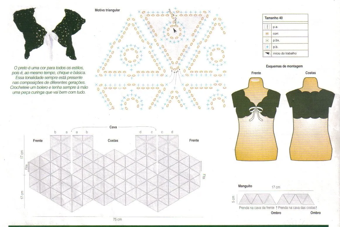Crochet boleros patrones - Imagui