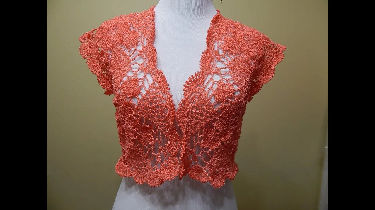 Bolero Primavera Crochet parte 1 de 2 - YouTube Bolero Primavera Crochet parte 1 de 2 - YouTube