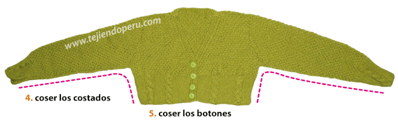 Bolero con trenzas para niñas - Tejiendo Perú Bolero con trenzas para niñas - Tejiendo Perú