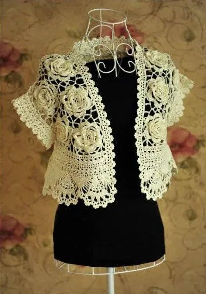 MODELOS DE BOLEROS Y CHALECOS PARA TEJER CON PATRONES A CROCHET Y ... MODELOS DE BOLEROS Y CHALECOS PARA TEJER CON PATRONES A CROCHET Y ...
